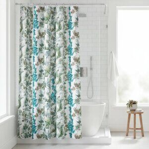 Hudson Bay Wild Flower Floral Cotton Shower Curtain 72x72 – Florence Square